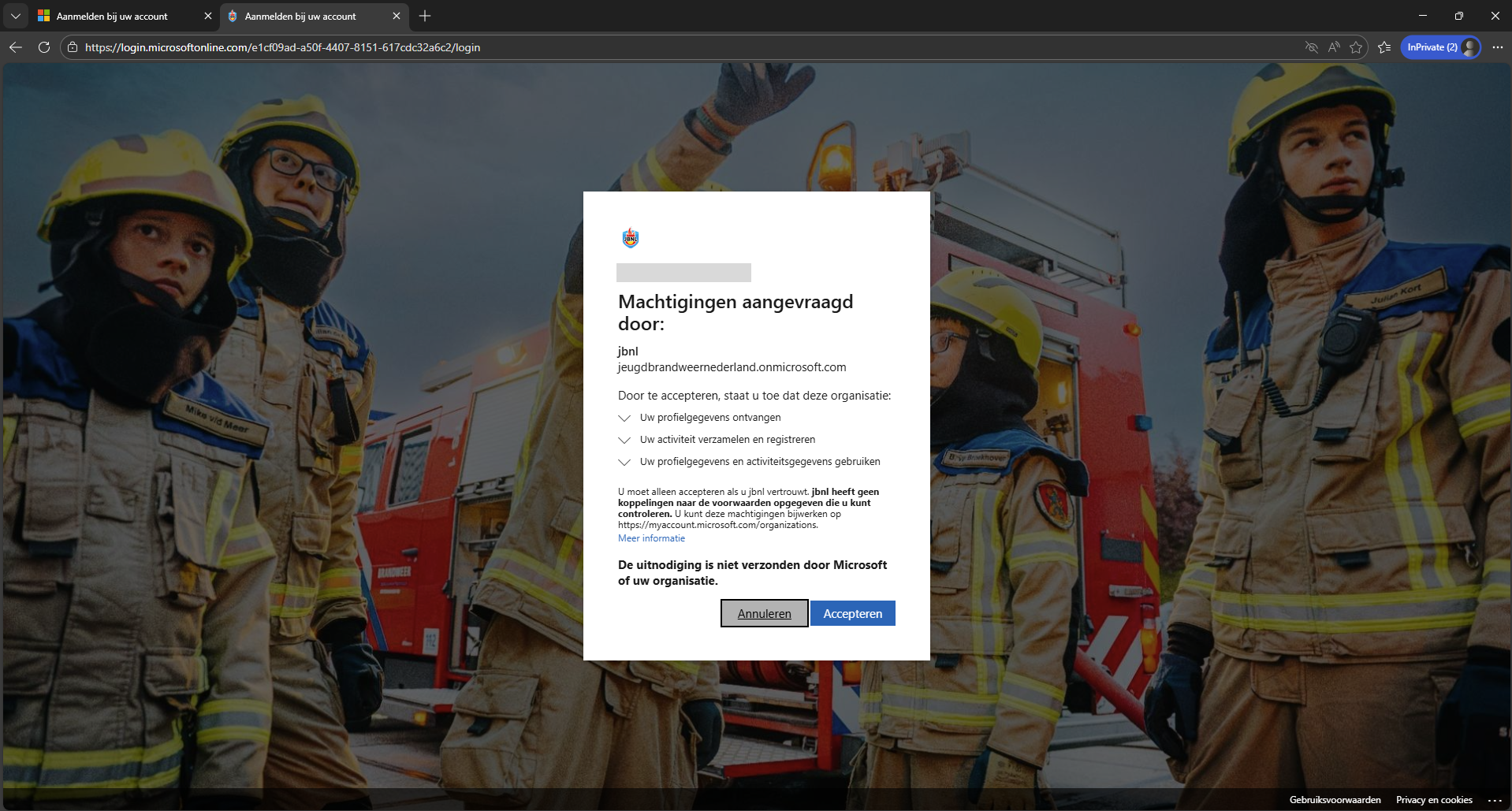 Afbeelding inloggen met Microsoft account